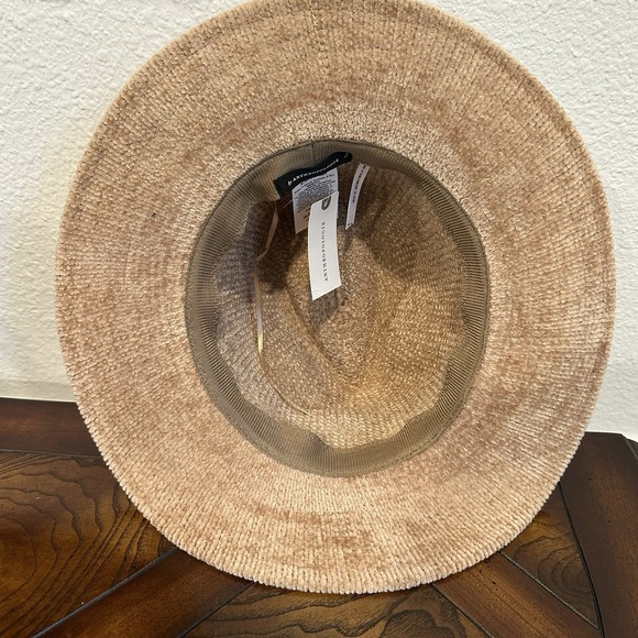 Anthropologie Velvet‎ Floppy Soft Chenille Sun Hat Taupe One Size Adjustable NWT main image 9
